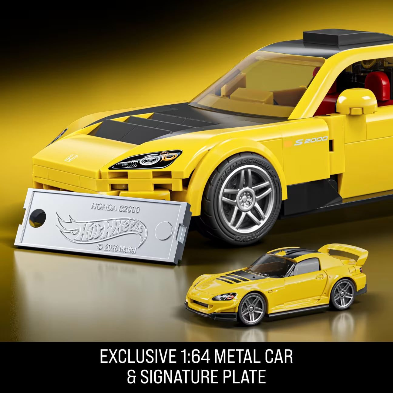 MATTEL BRICK SHOP™ Hot Wheels® '07 Honda S2000 - 257 Piece Building Set - 1:32 scale