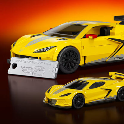 MATTEL BRICK SHOP™ Hot Wheels® ’20 Corvette C8.R - 1:32 Scale - JKR19 - 261 Piece Building Set