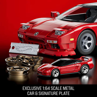 MATTEL BRICK SHOP™ Hot Wheels® 90 Acura NSX - 876 Piece Building Set - 1:16 scale