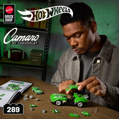MATTEL BRICK SHOP™ Hot Wheels® Custom '68 Camaro - 289 Piece Building Set - 1:32 scale
