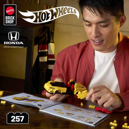 MATTEL BRICK SHOP™ Hot Wheels® '07 Honda S2000 - 257 Piece Building Set - 1:32 scale