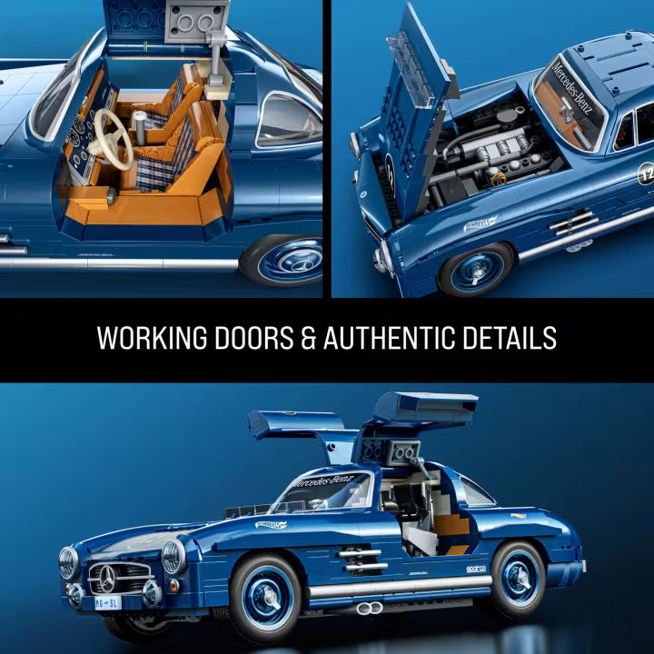 MATTEL BRICK SHOP™ Hot Wheels® Mercedes-Benz 300 Sl - 1600 Piece Building Set - 1:12 scale