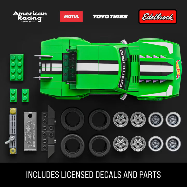 MATTEL BRICK SHOP™ Hot Wheels® Custom '68 Camaro - 289 Piece Building Set - 1:32 scale