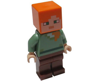 LEGO® Minifigure Minecraft® - Alex with Reddish Brown Legs - min017