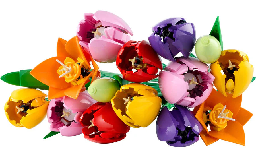 LEGO® Botanicals Tulip Bouquet 11501 – 576-Piece Floral Building Set for Adults