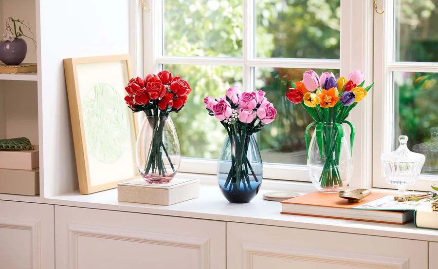 LEGO® Botanicals Tulip Bouquet 11501 – 576-Piece Floral Building Set for Adults