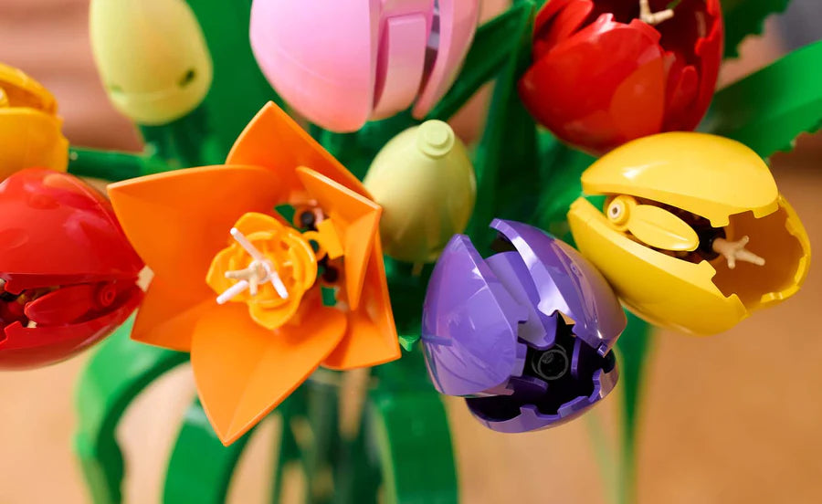 LEGO® Botanicals Tulip Bouquet 11501 – 576-Piece Floral Building Set for Adults