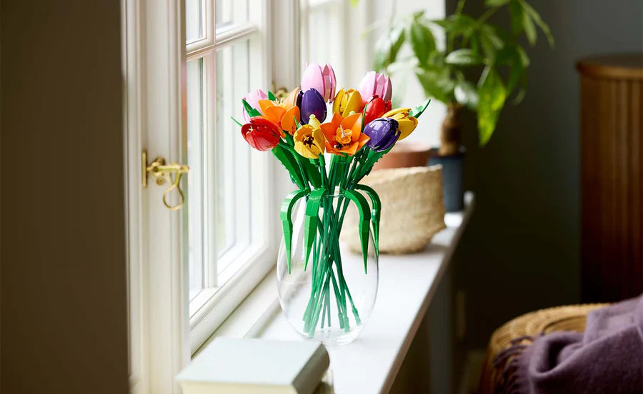 LEGO® Botanicals Tulip Bouquet 11501 – 576-Piece Floral Building Set for Adults