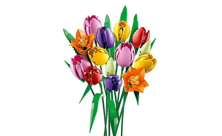LEGO® Botanicals Tulip Bouquet 11501 – 576-Piece Floral Building Set for Adults