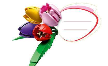 LEGO® Botanicals Tulip Bouquet 11501 – 576-Piece Floral Building Set for Adults
