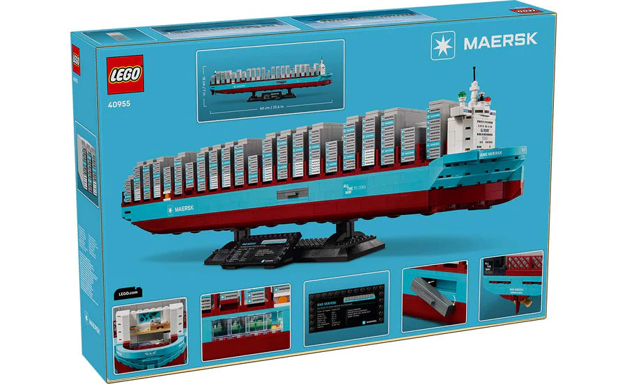 LEGO® Iconic Maersk Dual-Fuel Container Vessel - 40955 - 1,516 Piece Building Set