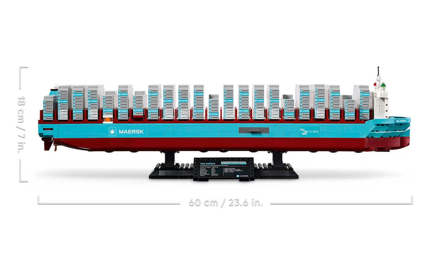 LEGO® Iconic Maersk Dual-Fuel Container Vessel - 40955 - 1,516 Piece Building Set