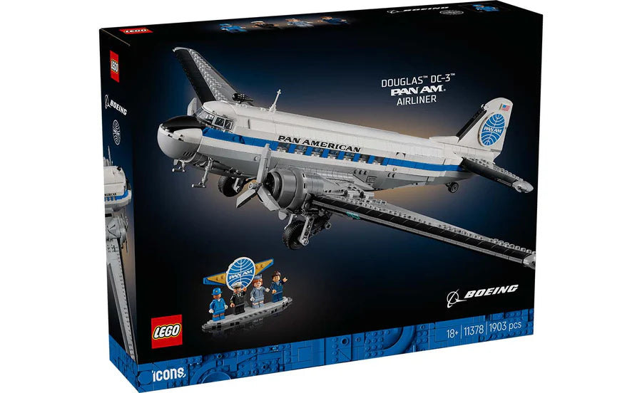 LEGO® ICONS™ Douglas™ DC-3™ PAN AM® Airliner - 11378 - 1903 Piece Building Set