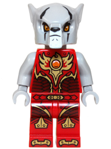 LEGO® Minifigure - Legends of Chima - Worriz, Fire Chi, Light Bluish Gray Hands - loc146