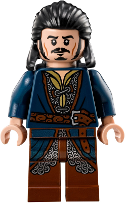 LEGO® Minifigure - The Hobbit & The Lord of the Rings - Bard the Bowman - Silver Buckle and Shirt Grommets - lor092