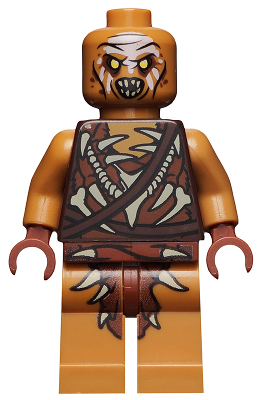 LEGO® Minifigure - The Hobbit & The Lord of the Rings - Gundabad Orc - Bald, White Forehead Paint - lor110