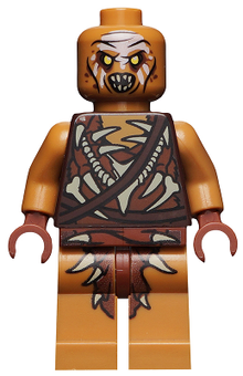 LEGO® Minifigure - The Hobbit & The Lord of the Rings - Gundabad Orc - Bald, White Forehead Paint - lor110