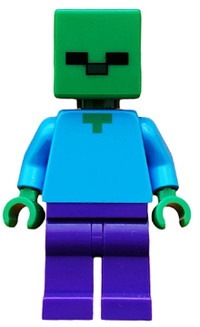 LEGO® Minifigure - Minecraft - Zombie - Dark Purple Legs - min010