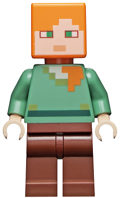 LEGO® Minifigure - Minecraft - Alex - Reddish Brown Legs - min017