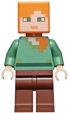 LEGO® Minifigure - Minecraft - Alex - Reddish Brown Legs - min017