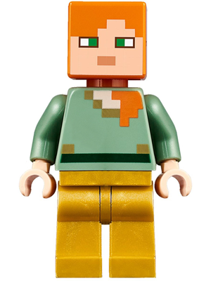 LEGO® Minifigure - Minecraft® - Alex - Pearl Gold Legs - min047