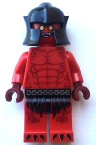 LEGO® Minifigure - Nexo Knights - Crust Smasher - Bare Chest, Red Legs - nex026