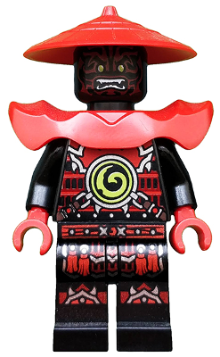 LEGO® Minifigure - Ninjago : Day of the Departed - Stone Army Swordsman - Red Face - njo0222
