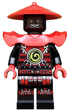 LEGO® Minifigure - Ninjago : Day of the Departed - Stone Army Swordsman - Red Face - njo0222