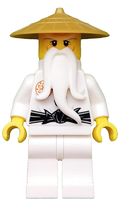 LEGO® Minifigure - NINJAGO® Day of the Departed - Sensei Wu with Pearl Gold Hat - njo0225