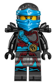 LEGO® Minifigure - NINJAGO® The Hands of Time - Nya with Black Armour & Single-Sided Head - njo0278