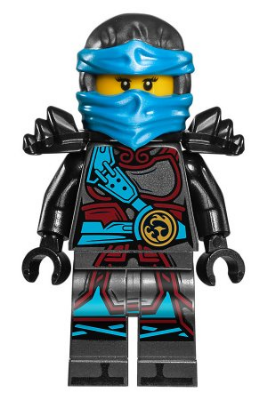 LEGO® Minifigure - NINJAGO® The Hands of Time - Nya with Black Armour & Single-Sided Head - njo0278