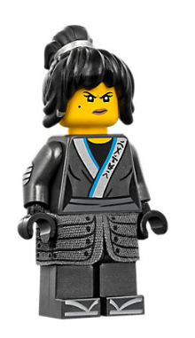 LEGO® Minifigure - The LEGO Ninjago Movie - Nya Cloth Armor Skirt, Hair, Crooked Smile / Scowl - njo0321