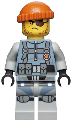 LEGO® Minifigure - The LEGO® NINJAGO® Movie - Shark Army Thug - Small Knee Plates - njo0325