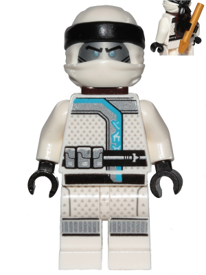 LEGO® Minifigure - NINJAGO® Sons of Garmadon - Zane with Back Clip & Harpoon - njo0471