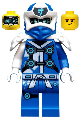 LEGO® Minifigure - Ninjago : Prime Empire - Jay - Digi Jay, Shoulder Armor with Scabbard - njo0563
