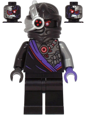 LEGO® Minifigure - NINJAGO® Legacy - Nindroid Warrior, Dual-Sided Head - njo0577