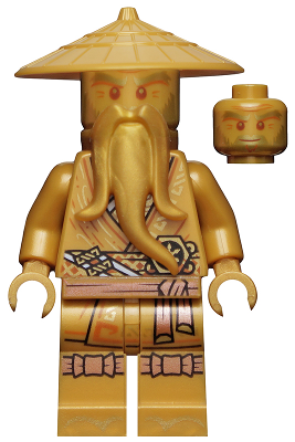 LEGO® Minifigure - NINJAGO® Legacy - Wu Sensei 10th Anniversary Golden Ninja - njo0658