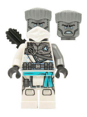 LEGO® Minifigure - NINJAGO® The Island - Zane with Mask, Hair & Quiver - njo0687