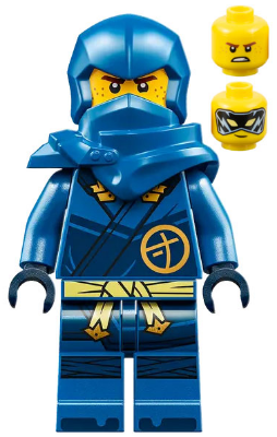 LEGO® Minifigure - NINJAGO® Dragons Rising - Jay with Hood - njo0814