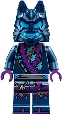 LEGO® Minifigure - NINJAGO® Dragons Rising Season 2 - Wolf Mask Warrior - Dark Blue and Dark Azure Mask - njo0857