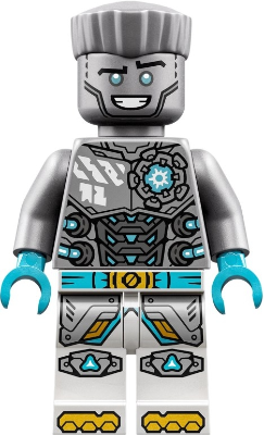 LEGO® Minifigure - Ninjago Dragons Rising Season 3- Zane Flat Silver Torso, Smile - njo0953