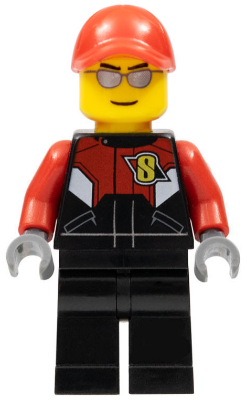 LEGO® Minifigure - Town: City: Race - Racing Bike Driver 2 - rac058