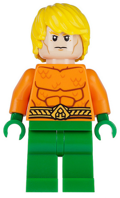 LEGO® Minifigure - Super Heroes : Batman II - Aquaman - Yellow Tousled Hair - sh0050