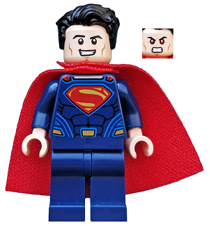 LEGO® Minifigure - DC Super Heroes™: Dawn of Justice - Superman™ - Dark Blue Suit, Spongy Cape, Plain Legs - sh0219