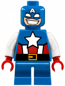 LEGO® Minifigure - Super Heroes: Mighty Micros: Avengers - Captain America, Short Legs - sh0250