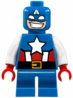 LEGO® Minifigure - Super Heroes: Mighty Micros: Avengers - Captain America, Short Legs - sh0250