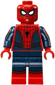 LEGO® Minifigure - Super Heroes : Spider-Man - Spider-Man - Black Web Pattern, Red Torso Large Vest, Red Boots - sh0299