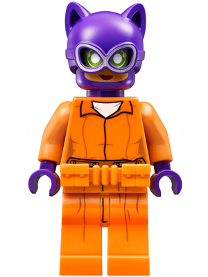 LEGO® Minifigure - The LEGO Batman Movie - Catwoman - Orange Prison Jumpsuit - sh0338