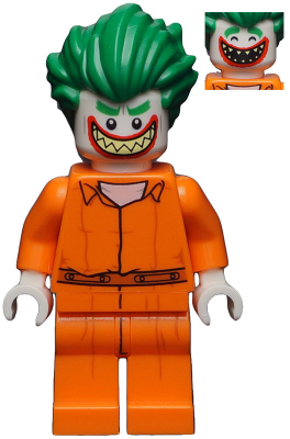 LEGO® Minifigure - The LEGO Batman Movie - The Joker - Prison Jumpsuit, Smile with Pointed Teeth Grin - sh0343