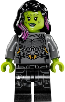 LEGO® Minifigure - Marvel™ Guardians of the Galaxy Vol. 2 - Gamora - Silver Armor - sh0388